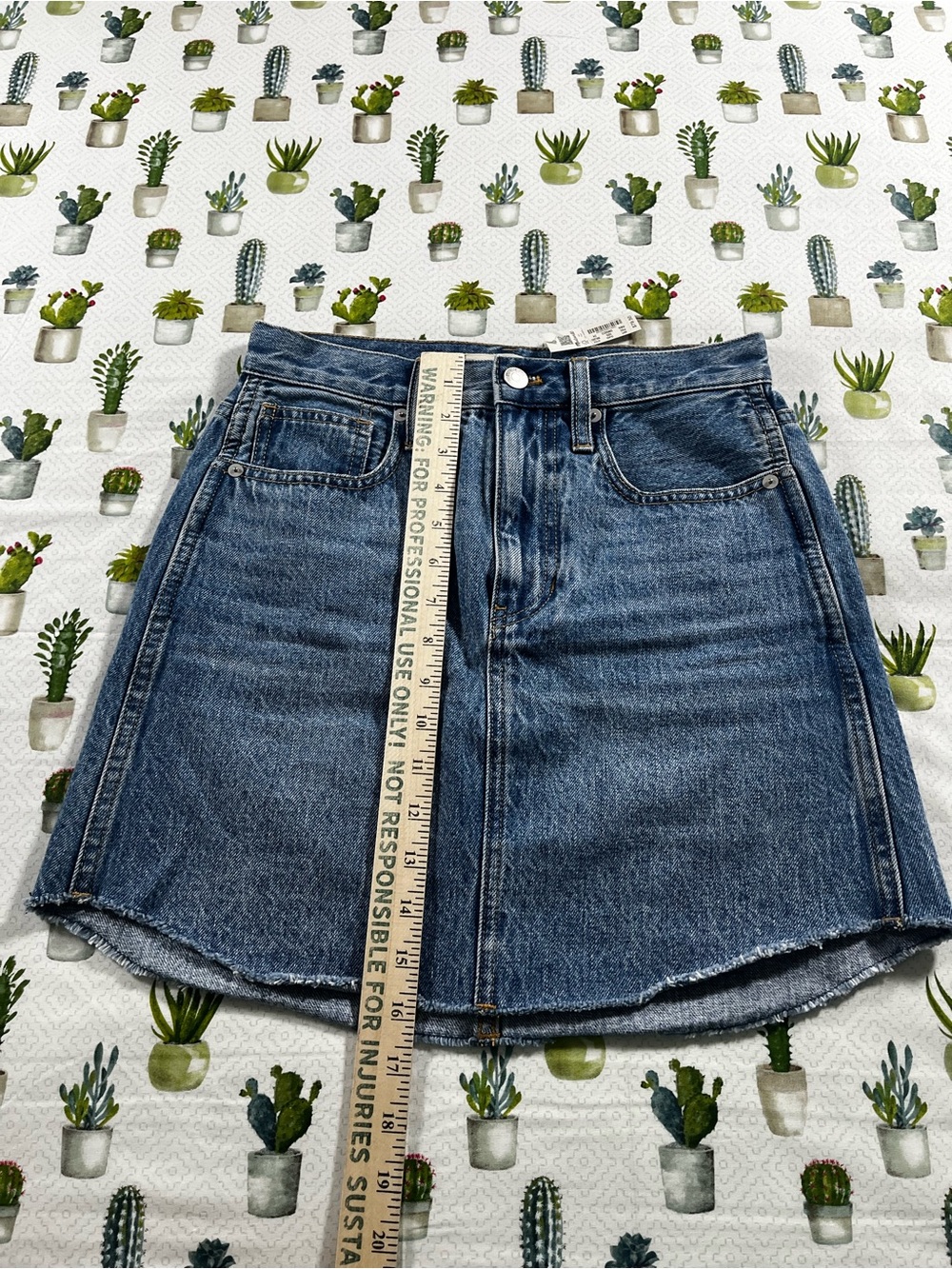 Madewell Rigid A-Line Women’s Denim Skirt Size 24 NWT - Picture 5 of 12